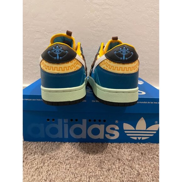 Zelda Bull Airs Size 8 Breath Of The Wild Exclusive And Rear Custom Sneakers HTF main image 4